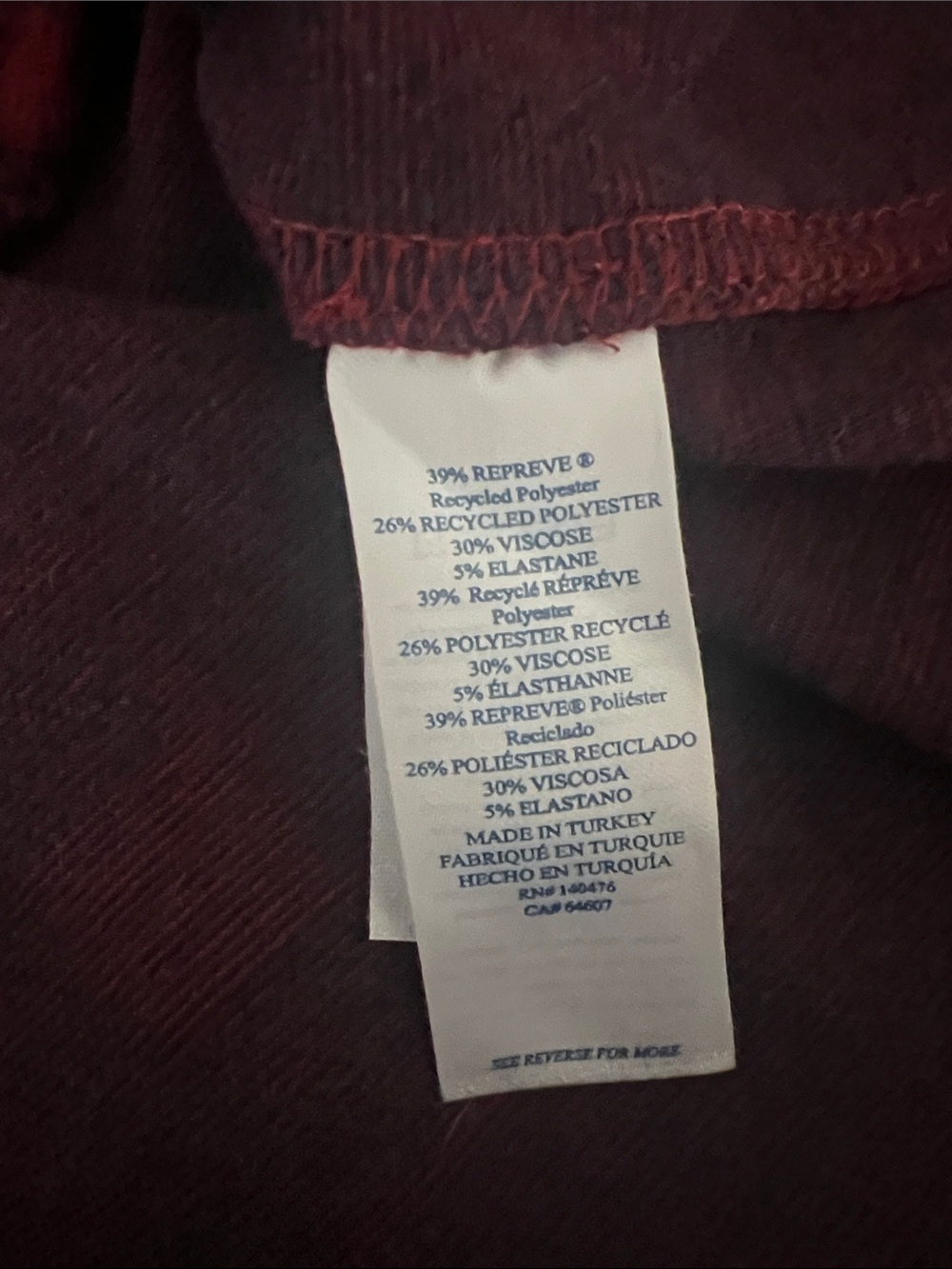 Faherty Legend Sweater Shirt Size Large Red Plaid Flannel Stretch - Picture 5 of 8